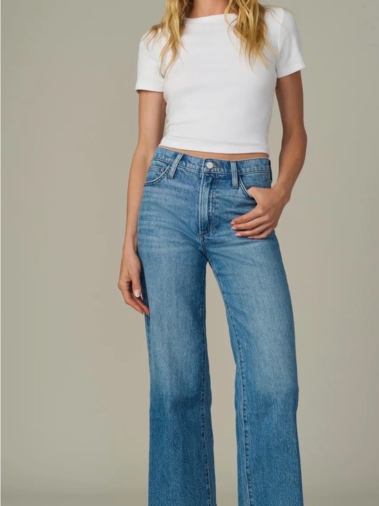 Joe's Jeans Denim - Joe's Jeans Light Blue Wide Leg High-Rise Jeans